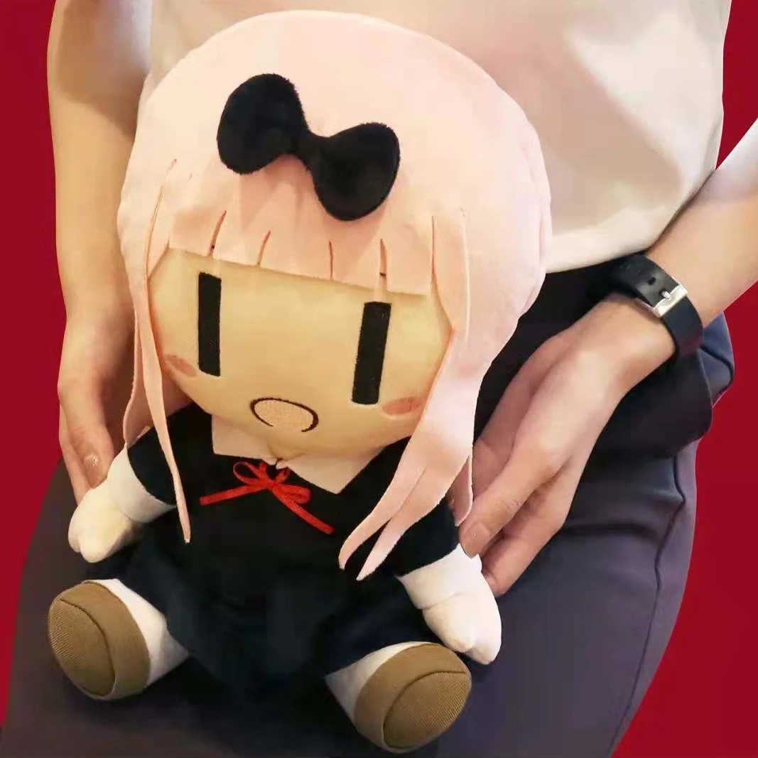 

Anime Kaguya-sama: Love Is War Shinomiya Kaguya Fujiwara Chika Cute 30cm Plush Sitting Doll Throw Pillow Soft Cartoon Toys