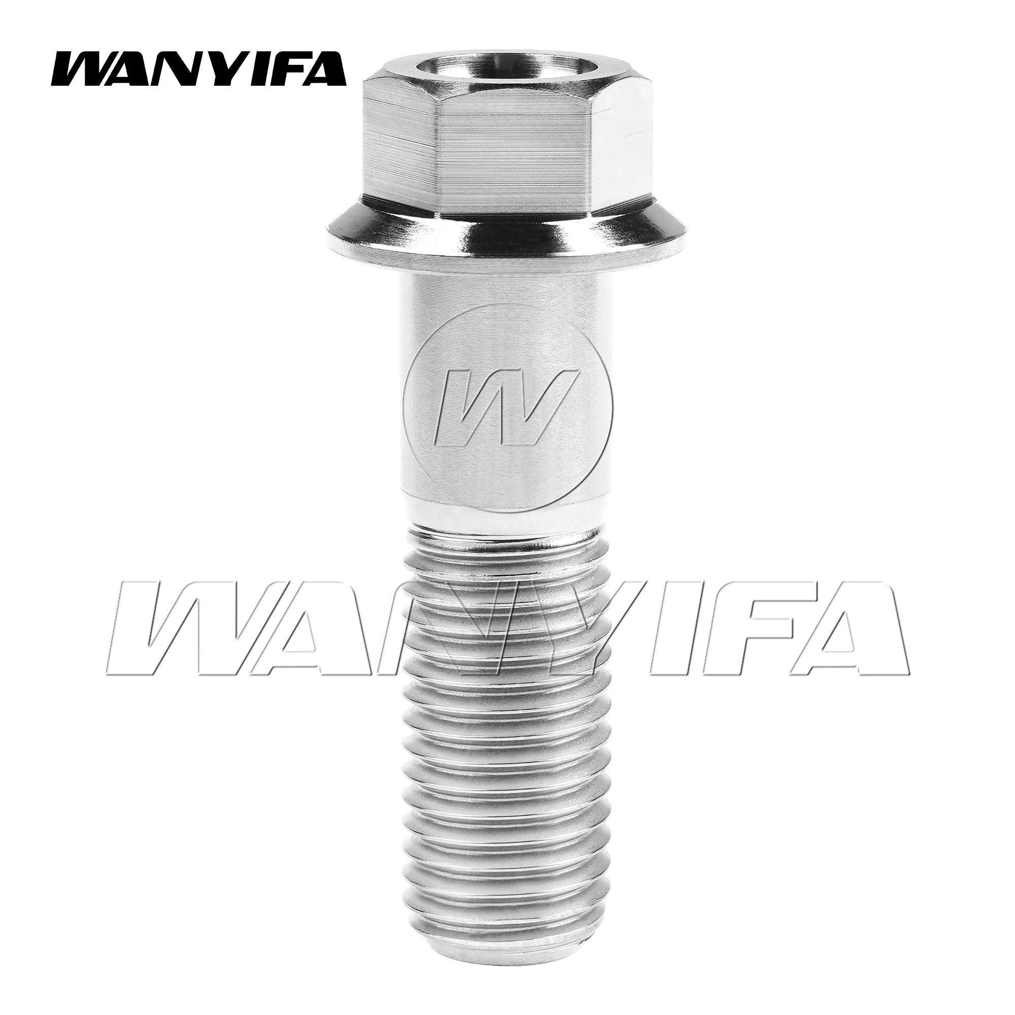 

Титановый болт Wanyifa M12x30/35/40/45/50/55/60/65/70/75/80/85/90 мм, шаг винта с шестигранной головкой и фланцем 1,25/1,5 мм для мотоцикла