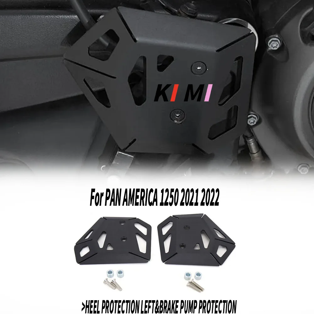 

Nieuwe Zwart Voor Pan Amerika 1250 Hak Bescherming Links & Rem Pomp Bescherming Motorfiets Accessoires Pan Amerika PA1250 2021 2