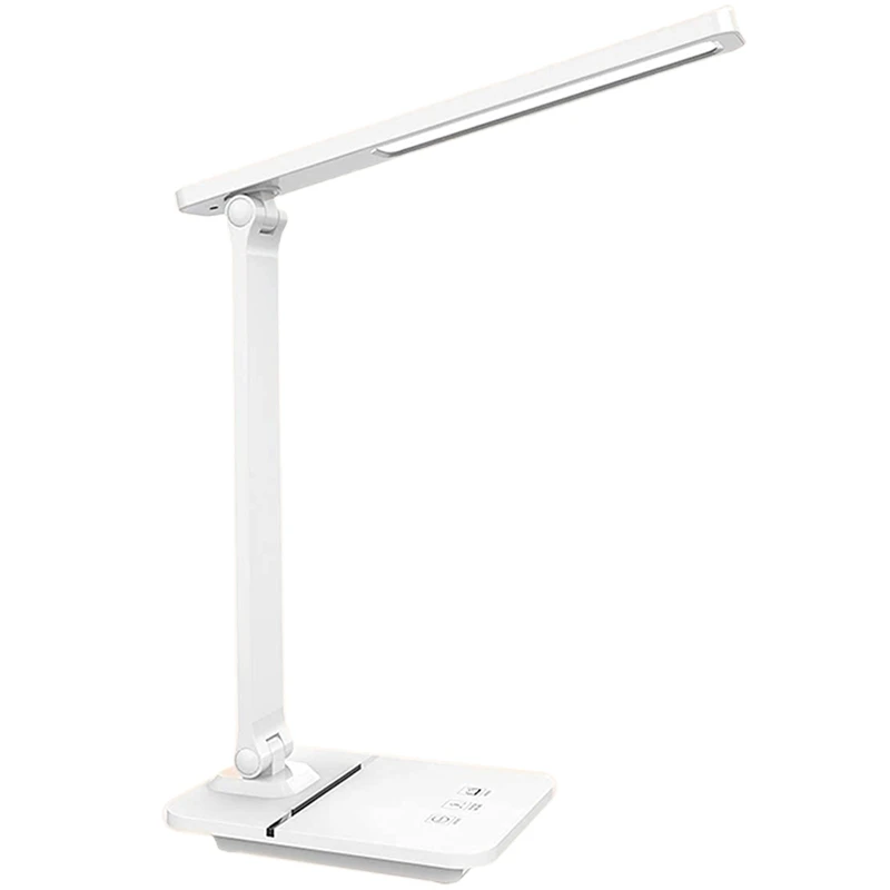 

GTBL LED Desk Lamp, 14W Eye-Caring Table Lamp With Phone Stand, 3 Color Modes With 800 Lumens Stepless Dimming, Press Control