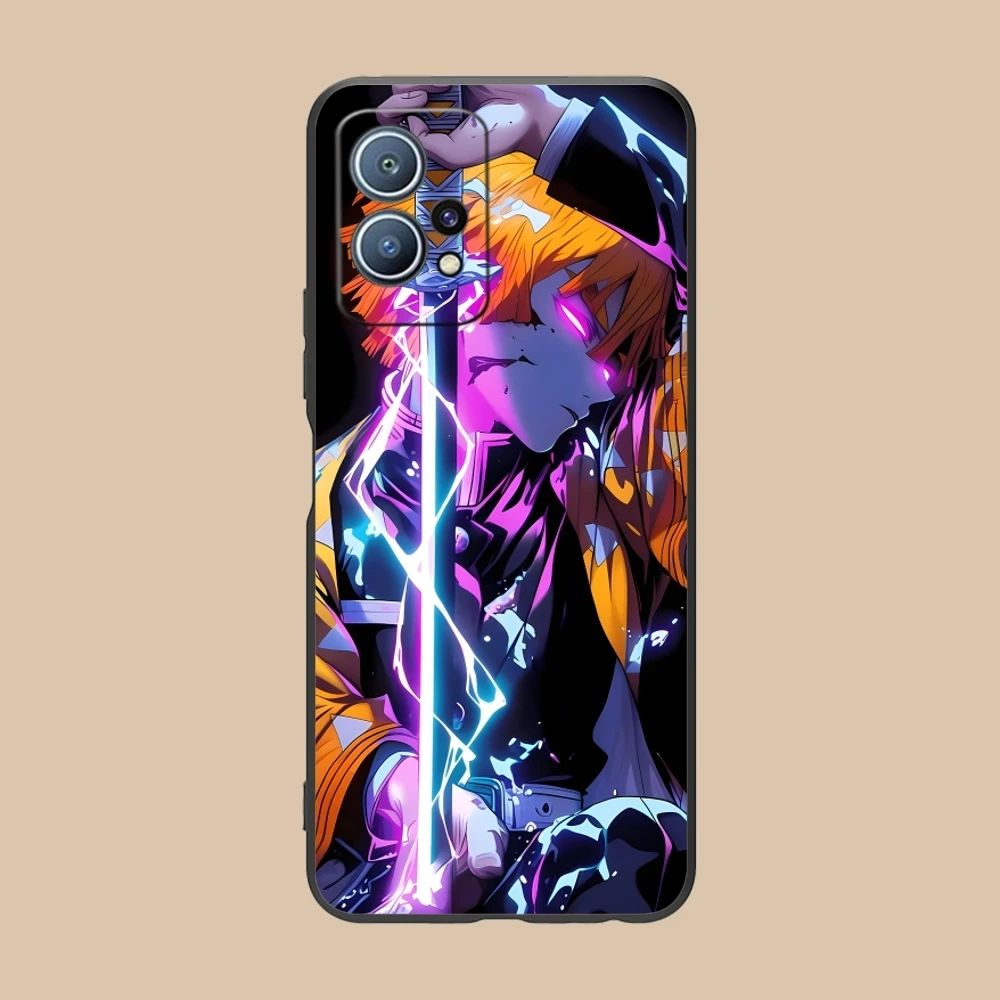 Цветной неоновый чехол для мобильного телефона Demon Slayer Huawei P60 P50 P40 P30 P20 P10 P9 P8 Pro Lite