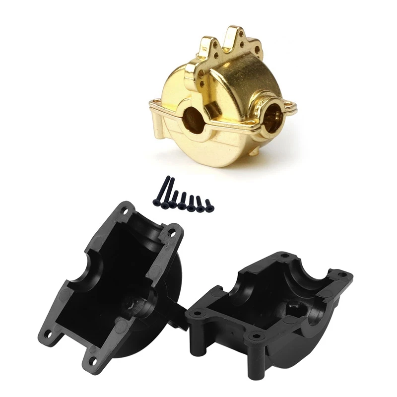 

2PC RC Car Upgrade Part Gear Box Shell A949-12 Gold With A959 Safety Box Shell Differential Gear Box Black