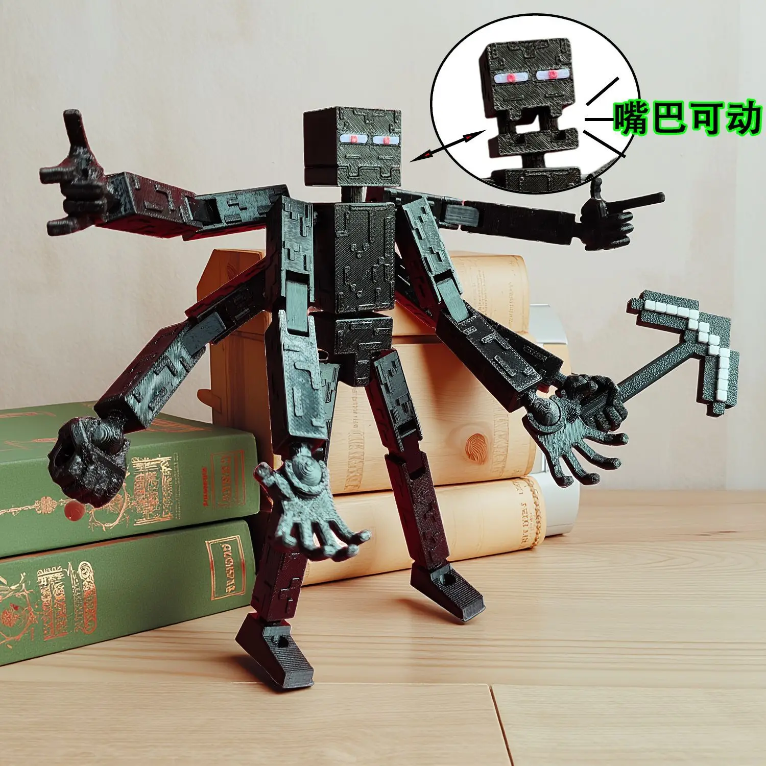 Фото Оригинальная подвижная фигурка MC Mutant Enderman, настольное украшение, игровая периферийная игрушка, подарок №5