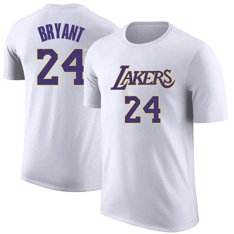 

New Mens T Shirt Casual Sleeve Clothing Trend Casual Slim Fit Basketball Jerseys Cotton #24 BRYANT James Shorts Sweatshirt