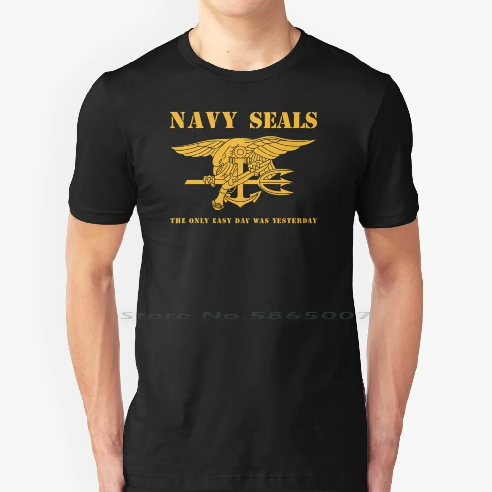 

Navy Seals Stencil T Shirt 100% Cotton Seals Navy Special Operations Special Forces Seal Team Big Size 6xl Tee Gift Fashion