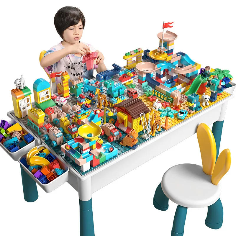 

Large Size Compatible Building Blocks Base Table Multifunctional Study Learning Desk Bricks Children Toy Gift for Kid