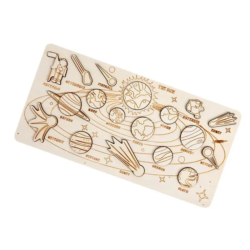 

Детские пазлы с солнечной системой, Привлекательная модель, обучающая игрушка, подходящие планеты, пазл для школьных проектов, для студенто...