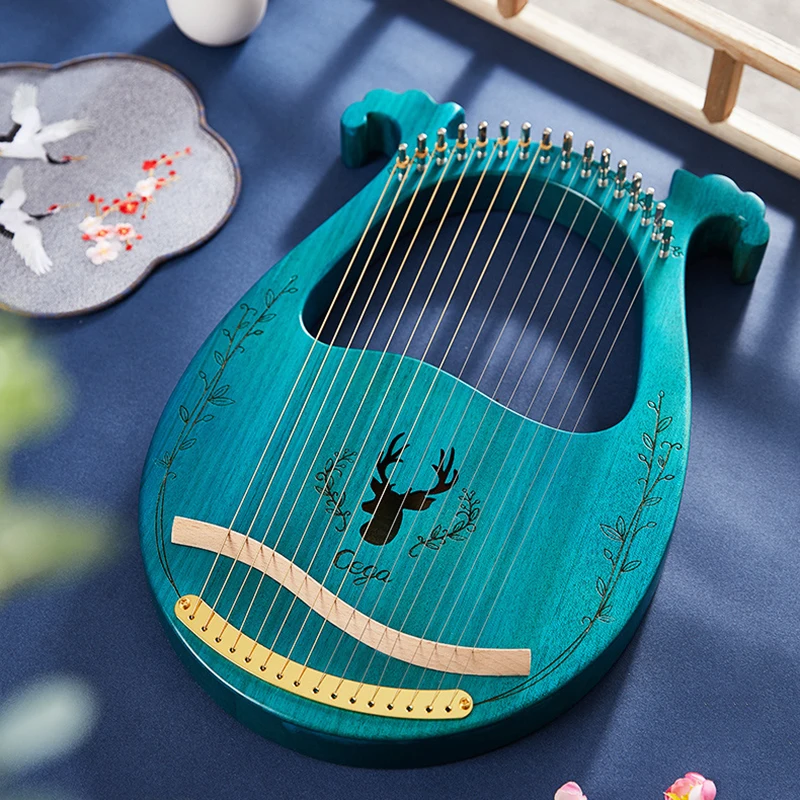 Kids Mini Lyre Harp 16 String Lyre Harp Special Music Instruments Portable Music Box Gift Intrumentos Musicais Musical Supplies enlarge