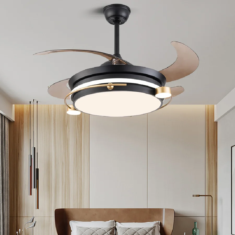 

Светодиодный светильник в скандинавском стиле для спальни, лампа для потолочного вентилятора, освещение для ресторана, столовой, потолочны...