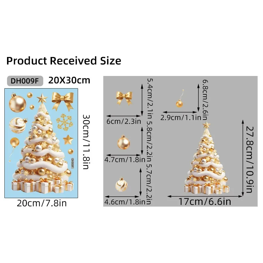 

Рождественские наклейки на стену