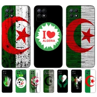 for realme 8 9 pro 8i 9i silicone cover c11 c21y c25y c25 c25s realme gt 5g neo 2 funda black tpu case algeria national flag