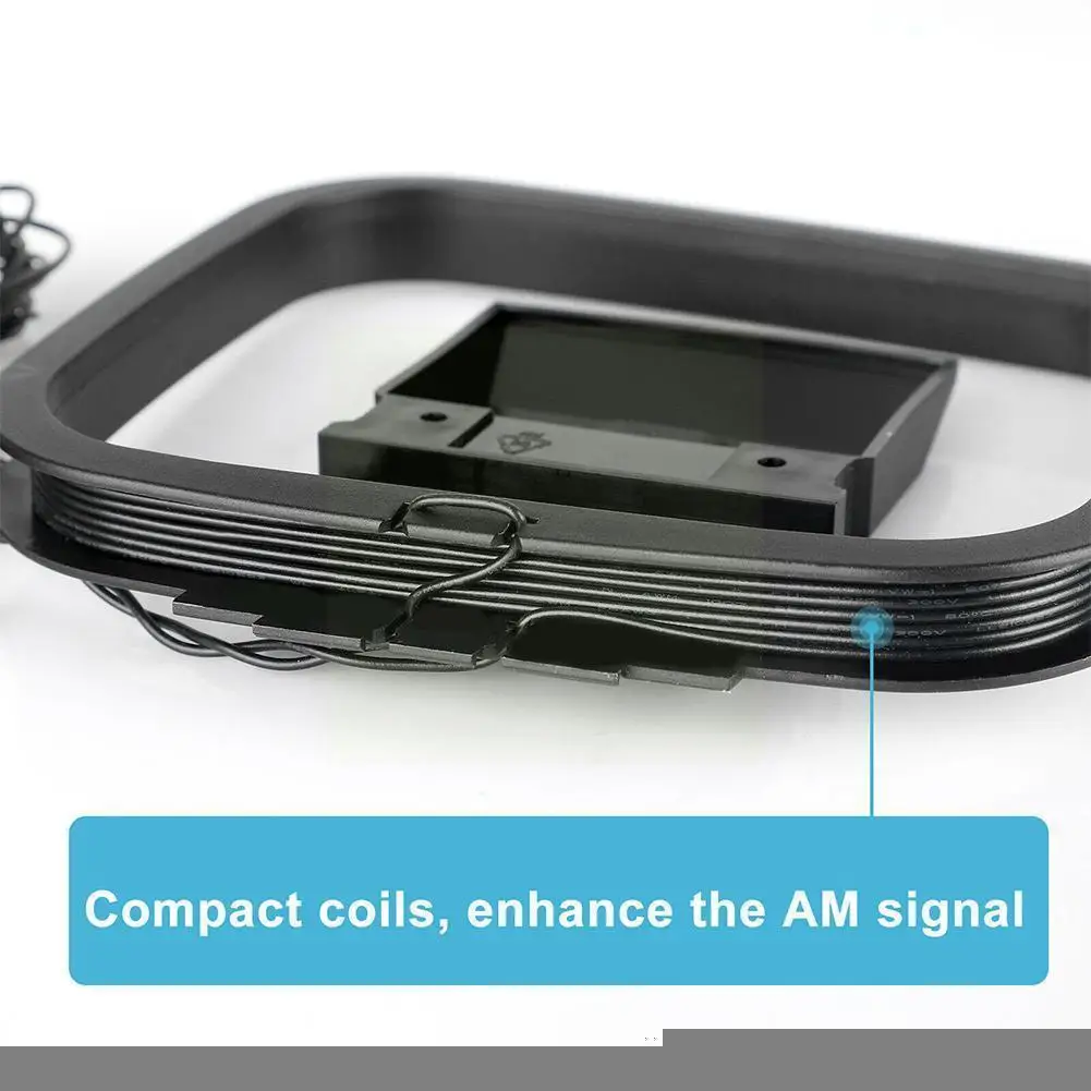 

Mini Universal Fm/am Loop Antenna For Chaine Stereo Av Receiver Systems Connector Receiver U8z5