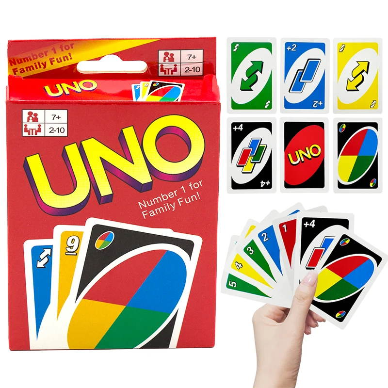 

Board Games UNO Playing Cards Table One Game Letters Classic Family Party Entertainment Card Toys for Children Birthday Gifts