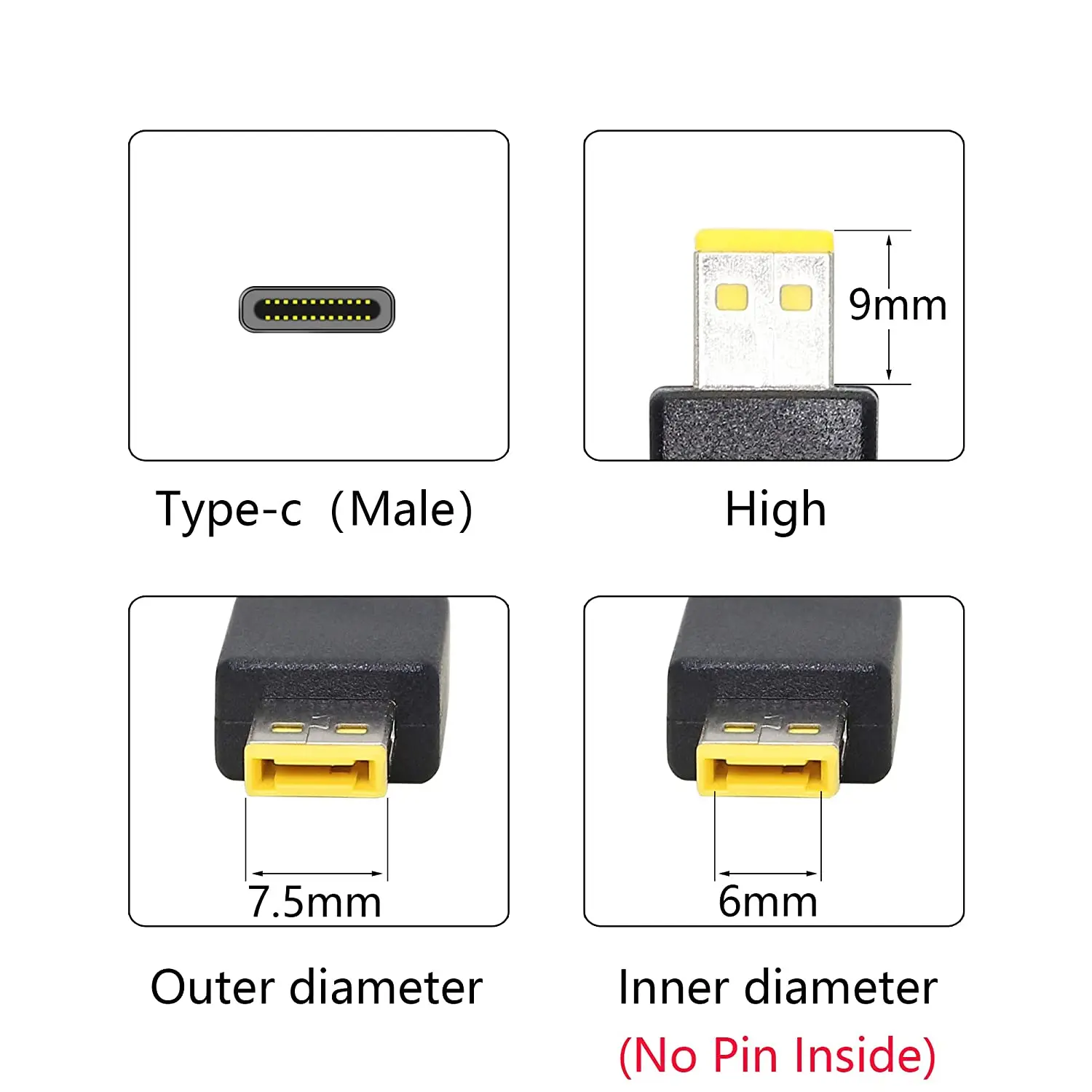 Адаптер USB Type-C конвертер для Lenovo Thinkpad 10 Helix 2 4X20E75066 TP00064A 12 В 3A зарядное устройство