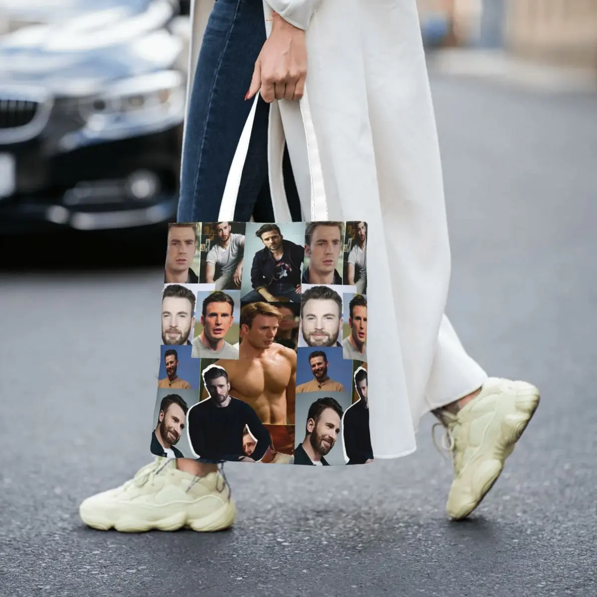 

Женская Холщовая Сумка-тоут с изображением Криса Эванса