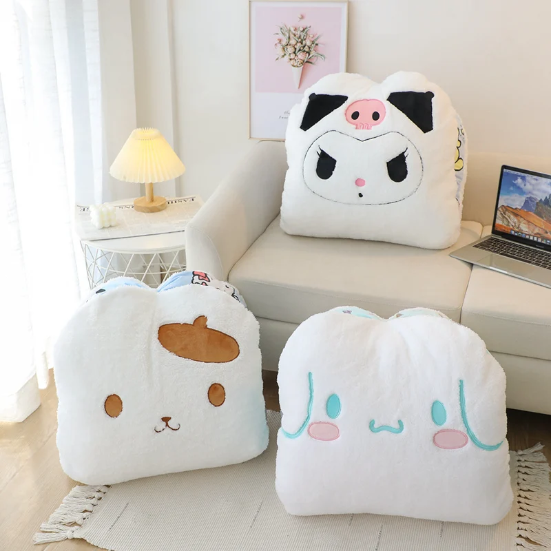 

Sanrio Kuromi Hello Kitty мультфильм аниме мягкая Слитная подушка для сиденья моя мелодия полакко высокое качество плюшевая подушка