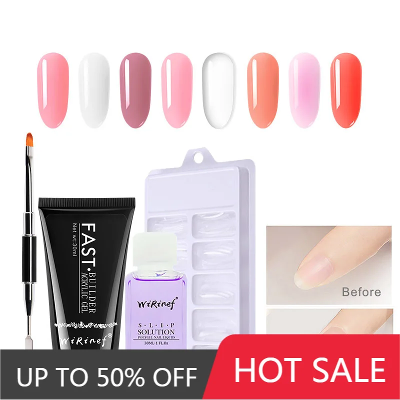 

WiRinef акриловый Гель-лак для ногтей 30 мл УФ-гель для быстрого наращивания ногтей