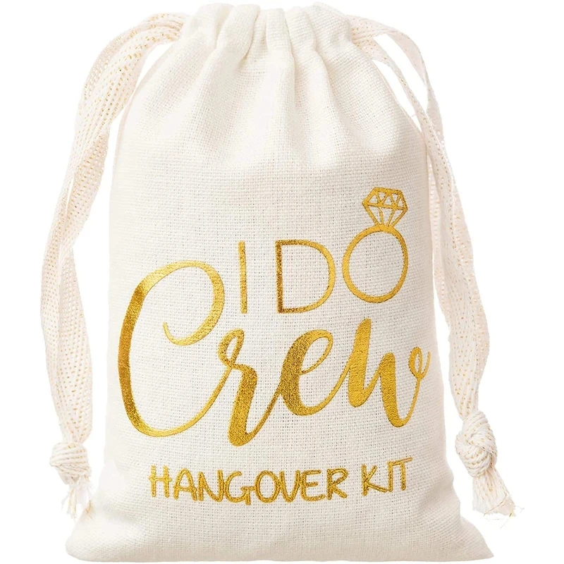 20 Pcs I Do Crew Recovery Hangover Kit Bags Wedding engagement Bachelorette Party bridal shower bride to be bridesmaid gift Favo