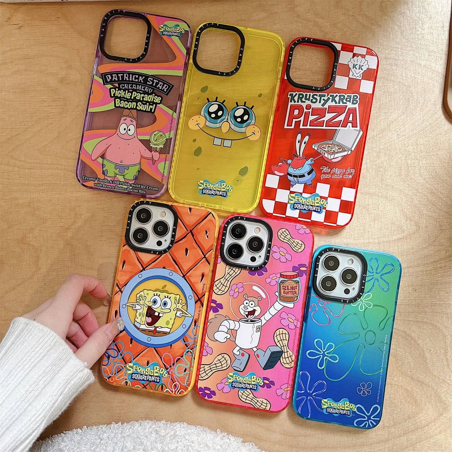 

Cartoon SpongeBobs Patricks Stars Phone Cases for IPhone 14 13 12 11 Pro Max Mini XR XS MAX 8 X 7 SE 2020 Fashion Soft Shell