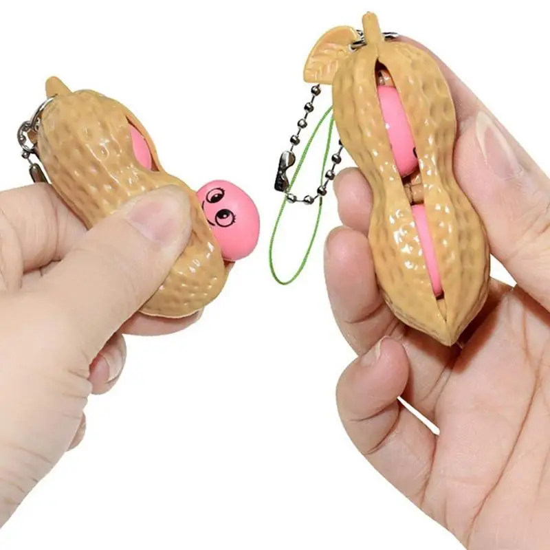 

Fidget Toys Edamame Toys Peanut Keychain Bean Pea Relaxing Fingers Squeeze Toy Decor Antistress Popper Toy
