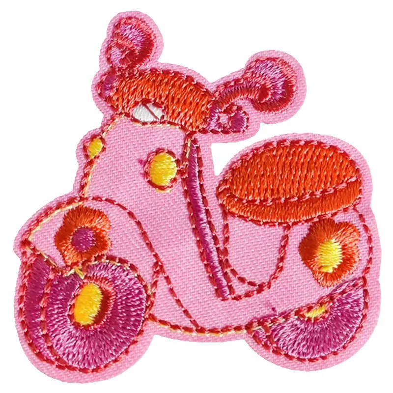 

Embroidery Fashion Patch Motorcycle Deal with it Iron on patch for clothes Appliques T shirt Women Men Diy Free Shipping