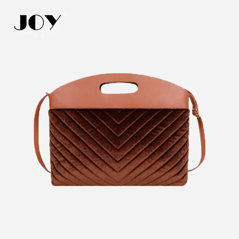 

JOY Corduroy Fashion Women's Designer Handbags Large Capacity Square Shoulder Bag Embroidery Envelope Crossbody Bags Tote Bag