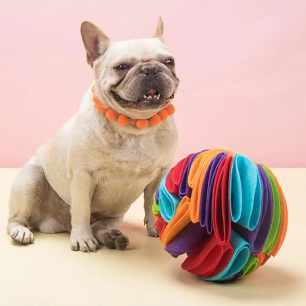 

Pet Dog Sniffing Ball Puzzle Toys Pet Training Toy Encourages Natural Foraging Skills For Relieve Stress