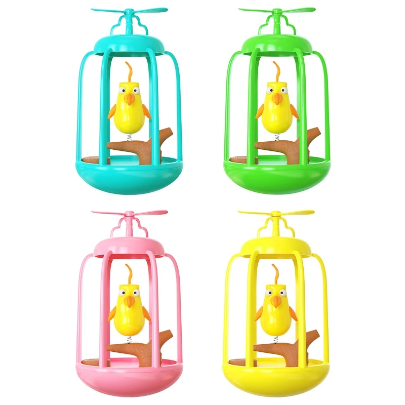 

Interactive Tumbler Toys Chirping Bird Toy with Windmill Self Balancing K0AB