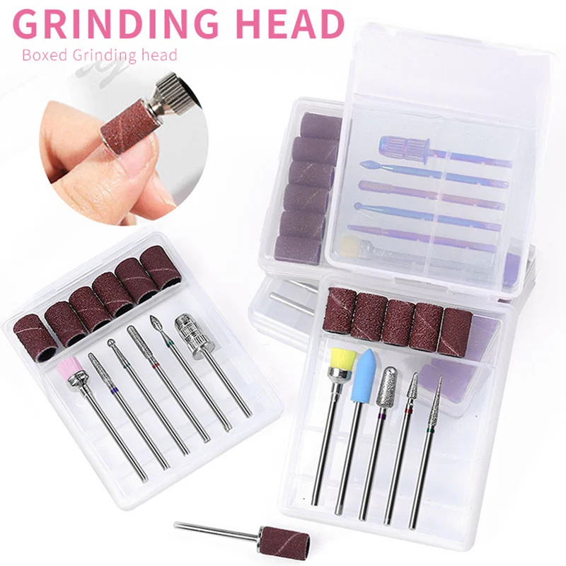 

Nail Drill Bits Set Professional Electric Manicure Head Replacement Accessories For Manicure Pedicure Polishing Professional @ME