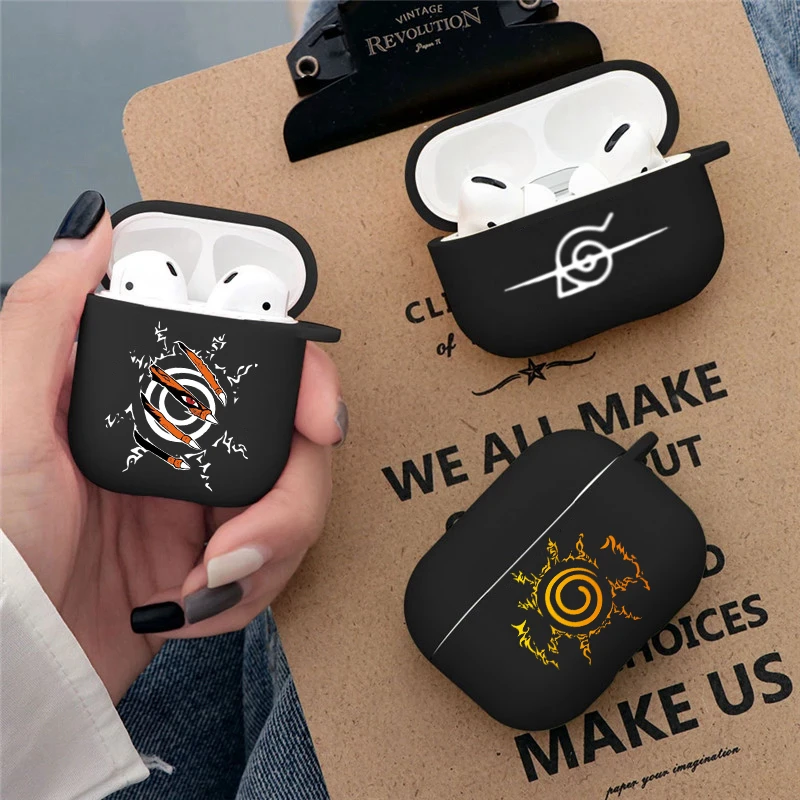 

Japan Anime Akatsuki Forehead Tailed Beast Manga Case For AirPods 2/1 Pro Silicone Air Pods 3 2 1 Bluetooth Earphone Box Cover