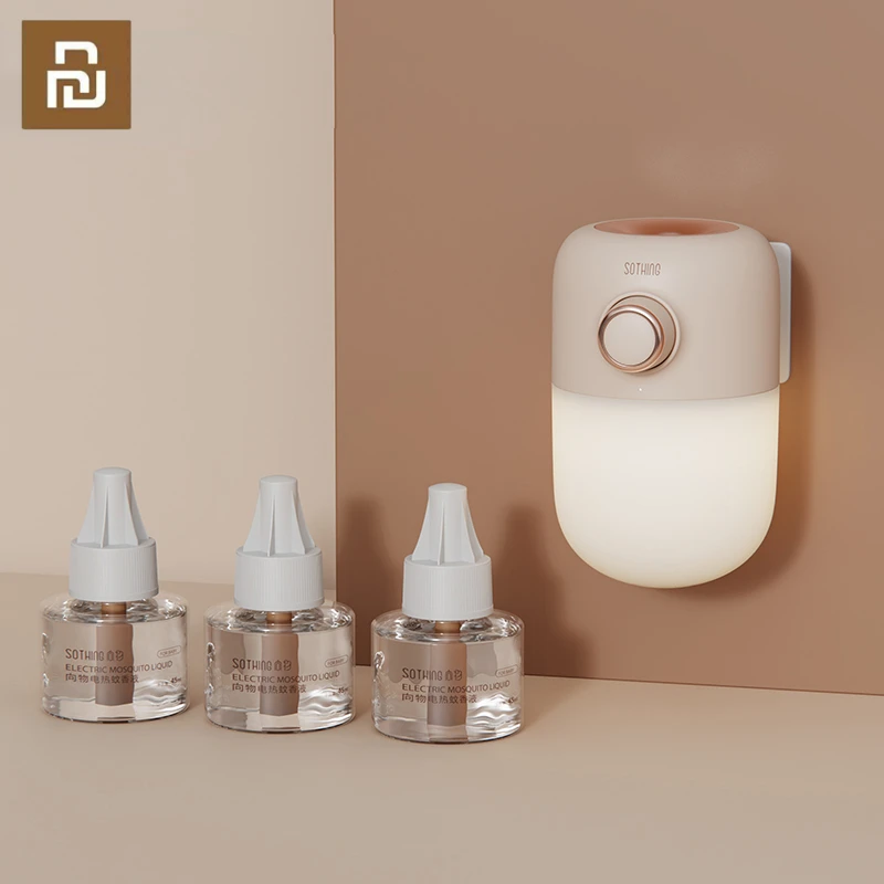 

Новинка Xiaomi Sothing Электрический репеллент от комаров жидкость против комаров защита от комаров домашняя спальня доступна для мамы и ребенка
