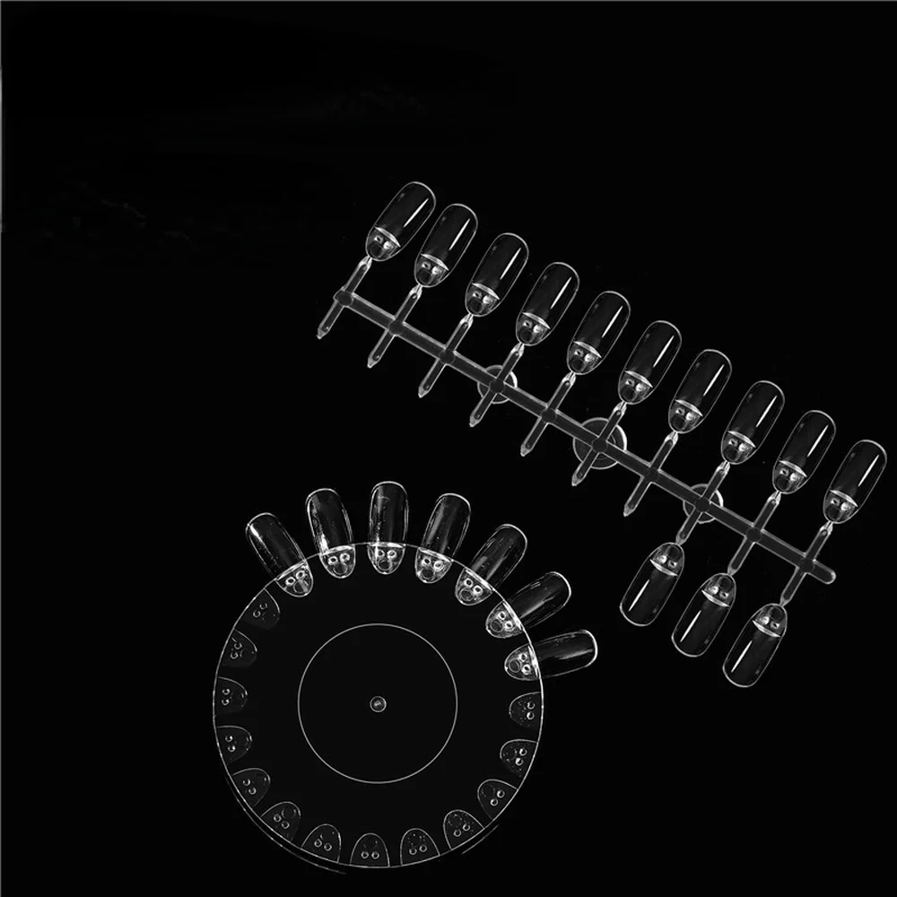 

2sets Removable 20-color Nail Art Card Manicure Practice Stand Acrylic Palette False Nail Tips Piece Display Nails Holder Tool