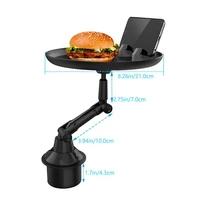 car plate tray car travel coffee hamburger shelf water cup mobile phone bracket small dining table fixed bracket