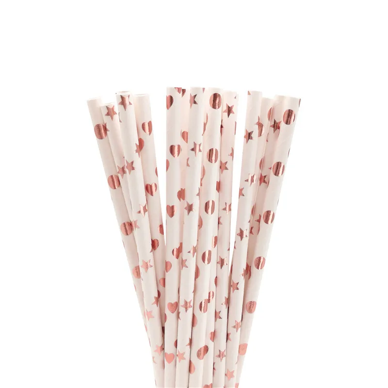 

Chicinlife 25 шт. смешанных цветов Сердце Звезда Полосатые Бумажные соломинки С Днем Рождения Вечеринка помолвка свадебный душ