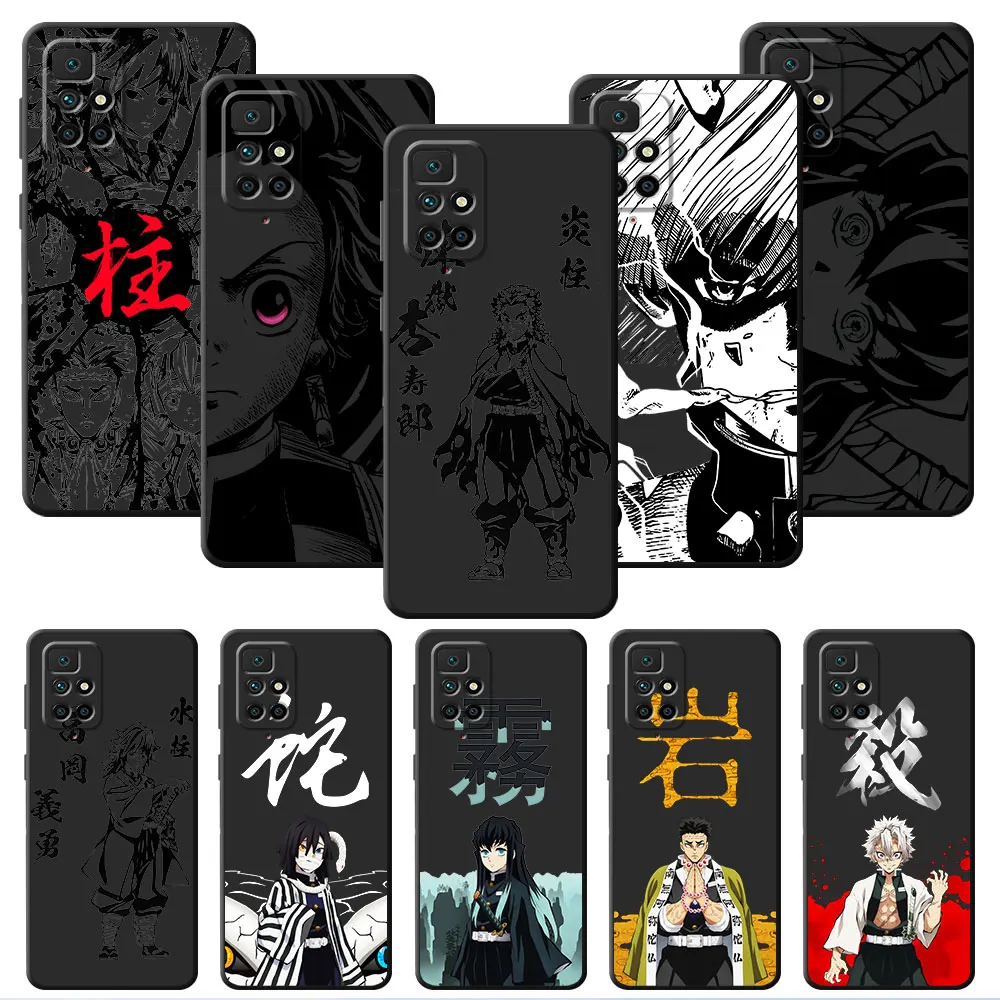 Черный мягкий чехол для телефона Xiaomi Mi 11 11t 11 Lite 12S 13 Lite 11i 10 12 Pro 12X 12T 10T аниме Kurama рассекающий демонов чехол