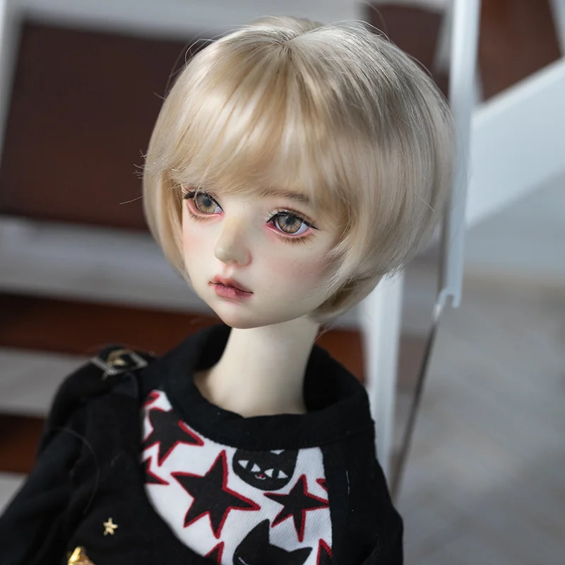 

BJD Doll Wig For 1/3 1/4 1/6 Size Doll Accessories Wig Toy Tress Doll High Temperature Silk Trendy Short Hair Wigs Brown