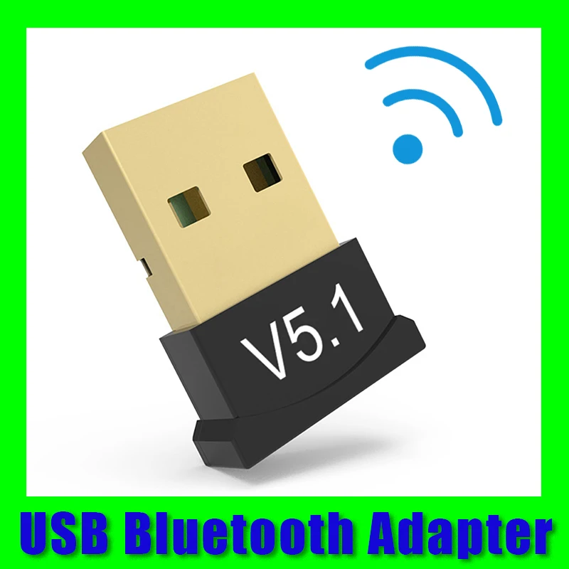 

USB Bluetooth 5.1 Adapter Handsfree Wireless Transmitter Receiver 2.4GHz Bluetooth 5.1 Receiver for Laptop PC Wireless Earphone
