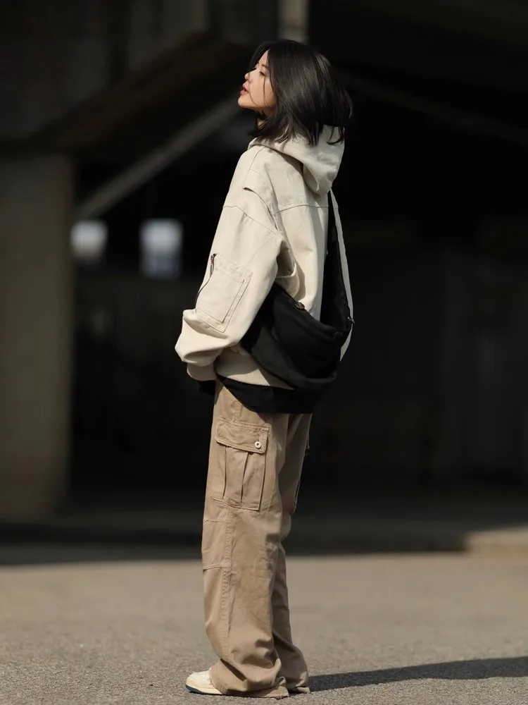 Американская винтажная куртка с капюшоном Heavy Mountain Carving мужская и женская