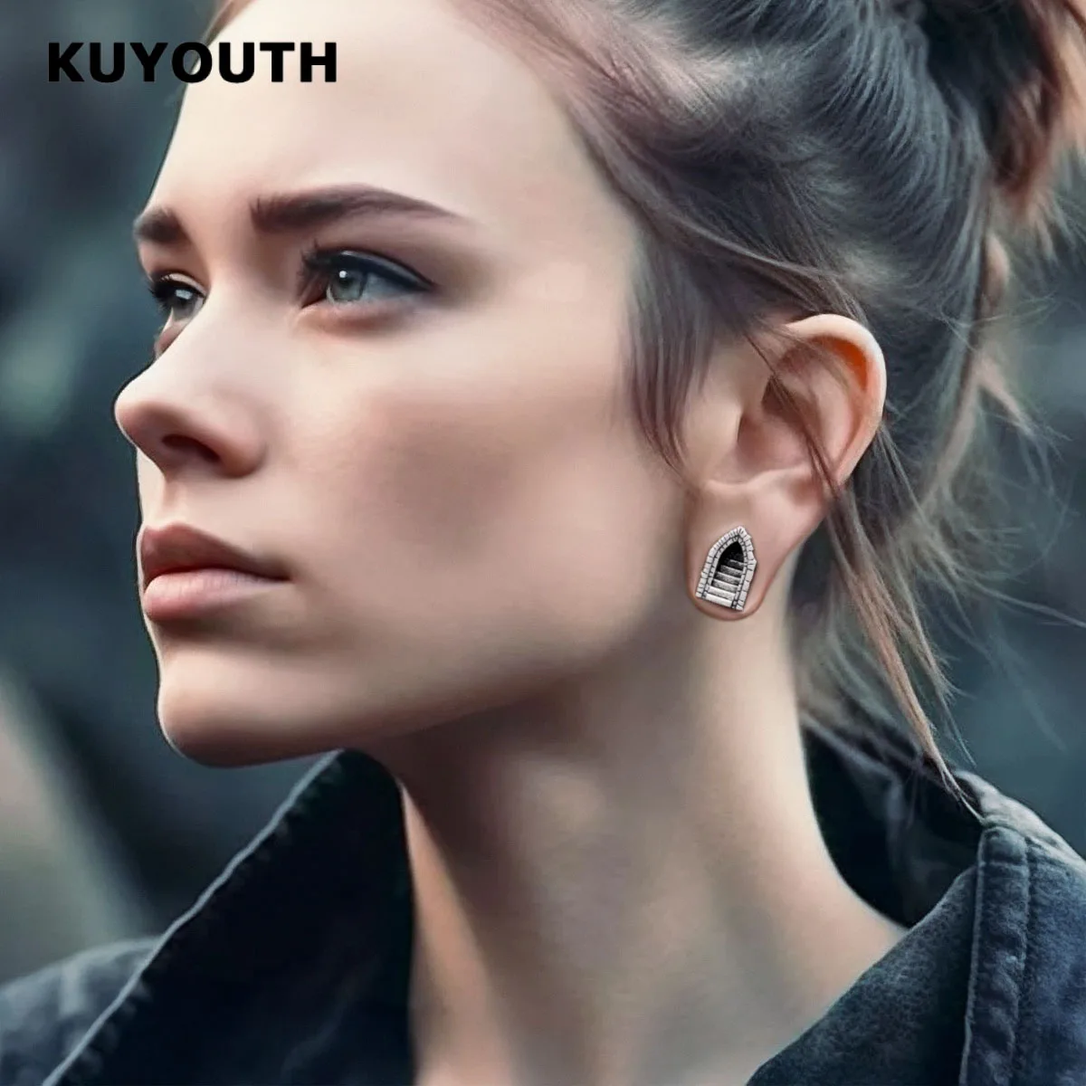 KUYOUTH Готический Ретро Дверной Ступень Расширители Ступеньки Ушные Туннели Пластырь Тюльпаны Коппер Ювелери Ювелирные Пинцет Ушной Пирсинг 1 пара. (art.: 3920cd728b405) - 3920cd728b405