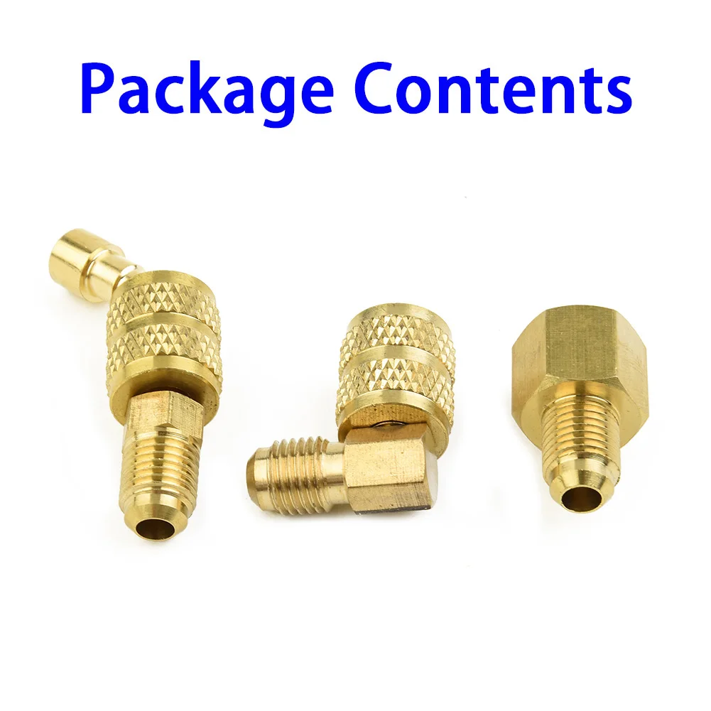 

Straight Adapter Connector Adapter 1/2\" Male Bell Mouth 1/4\" External Thread SAE Brass R410a + R134a 2022 New