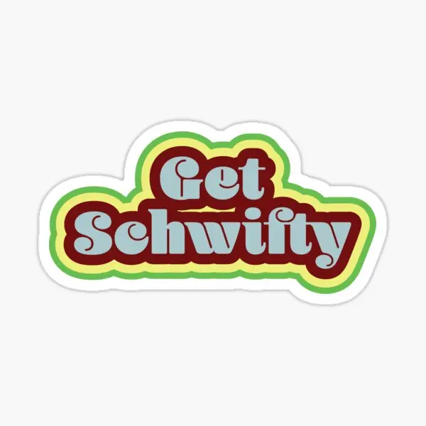

Get Schwifty 5PCS Stickers for Kid Living Room Funny Cute Laptop Wall Room Water Bottles Bumper Background Decorations Anime