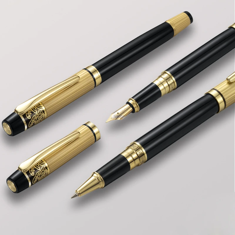 

Best Quality Full Metal Heavy Business Men Roller Ballpoint Pen Office Executive Business Men Signature Writing Pen