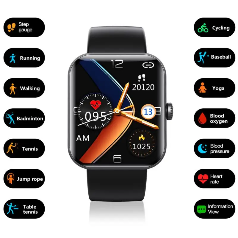 

Waterproof Watch New Smartwatch Sport Smart Watch 1.91 Inch Smart Watch Blood Glucose Sugar Oxygen Pressure Sports Smart Watch