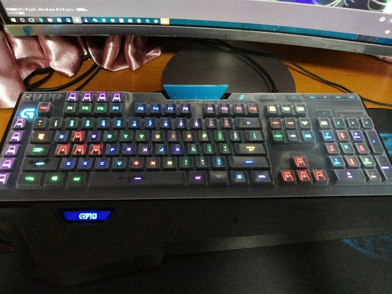 Прозрачный силиконовый штамп Защитная пленка для клавиатуры для Logitech G910 Orion