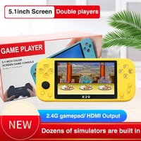 newest 5 1 inch handheld portable game console with ips screen 8gb 10000 free games for super nintendo dendy nes games child