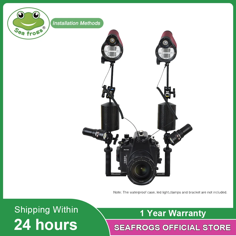 Seafrogs 32GN 100 водонепроницаемая вспышка-стробоскоп для Sony Olympus Nikon Canon Fujifilm корпус