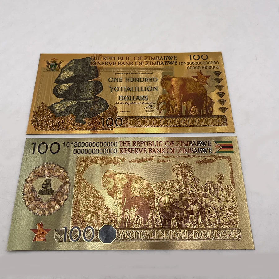 

10 шт., искусственная банкнота в форме слона, 999999 долларов, для деловых подарков