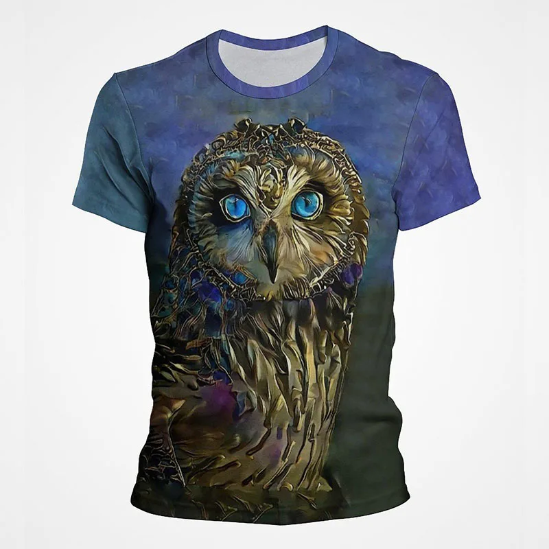 2022 летние футболки с объемной совой Повседневная Уличная одежда для мальчиков и
