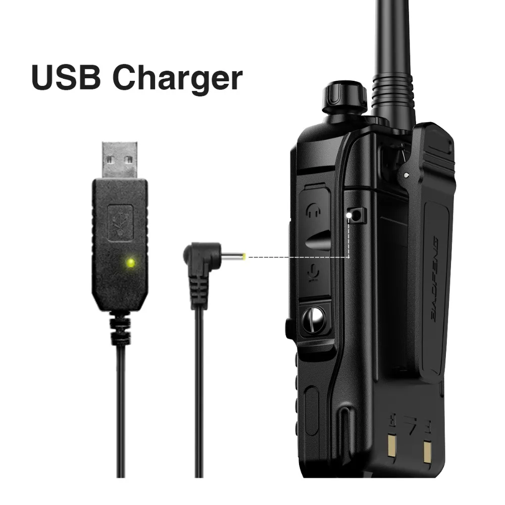 2pcs baofeng uv s9 plus walkie talkie 10w powerful cb radio transceiver long range portable two way radio set for hunting travel free global shipping