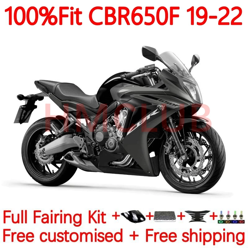 

OEM Body For HONDA CBR 650F 650 CBR-650 CBR650 F CC CBR650F 2019 2020 2021 2022 CBR-650F 19 20 21 22 Fairing 58No.56 glossy grey